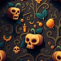 Halloween-themed digital paper and patterns Images of digital paper and patterns that feature pumpkin motifs photo