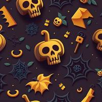 Halloween-themed digital paper and patterns Images of digital paper and patterns that feature pumpkin motifs photo