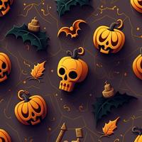 Halloween-themed digital paper and patterns Images of digital paper and patterns that feature pumpkin motifs photo