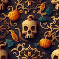 Halloween-themed digital paper and patterns Images of digital paper and patterns that feature pumpkin motifs photo