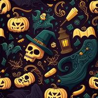 Halloween-themed digital paper and patterns Images of digital paper and patterns that feature pumpkin motifs photo