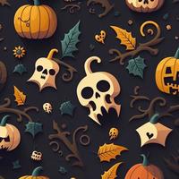 Halloween-themed digital paper and patterns Images of digital paper and patterns that feature pumpkin motifs photo