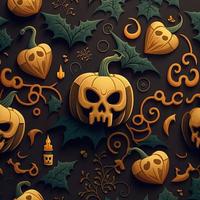 Halloween-themed digital paper and patterns Images of digital paper and patterns that feature pumpkin motifs photo