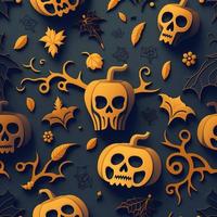 Halloween-themed digital paper and patterns Images of digital paper and patterns that feature pumpkin motifs photo