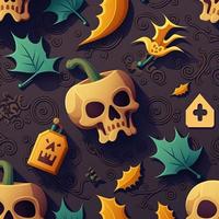 Halloween-themed digital paper and patterns Images of digital paper and patterns that feature pumpkin motifs photo
