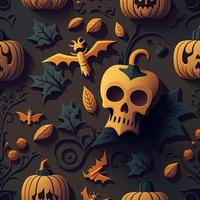 Halloween-themed digital paper and patterns Images of digital paper and patterns that feature pumpkin motifs photo