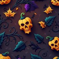 Halloween-themed digital paper and patterns Images of digital paper and patterns that feature pumpkin motifs photo