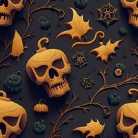 Halloween-themed digital paper and patterns Images of digital paper and patterns that feature pumpkin motifs photo