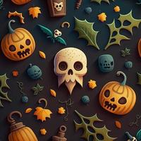 Halloween-themed digital paper and patterns Images of digital paper and patterns that feature pumpkin motifs photo
