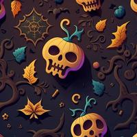 Halloween-themed digital paper and patterns Images of digital paper and patterns that feature pumpkin motifs photo
