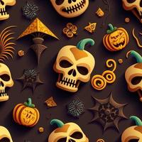 Halloween-themed digital paper and patterns Images of digital paper and patterns that feature pumpkin motifs photo