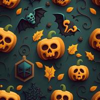 Halloween-themed digital paper and patterns Images of digital paper and patterns that feature pumpkin motifs photo
