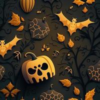 Halloween-themed digital paper and patterns Images of digital paper and patterns that feature pumpkin motifs photo