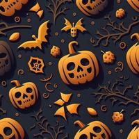 Halloween-themed digital paper and patterns Images of digital paper and patterns that feature pumpkin motifs photo