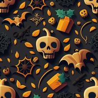 Halloween-themed digital paper and patterns Images of digital paper and patterns that feature pumpkin motifs photo