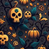 Halloween-themed digital paper and patterns Images of digital paper and patterns that feature pumpkin motifs photo