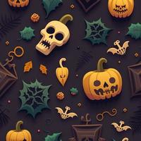 Halloween-themed digital paper and patterns Images of digital paper and patterns that feature pumpkin motifs photo
