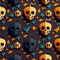 Halloween-themed digital paper and patterns Images of digital paper and patterns that feature pumpkin motifs photo