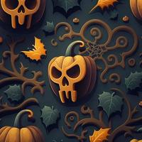 Halloween-themed digital paper and patterns Images of digital paper and patterns that feature pumpkin motifs photo