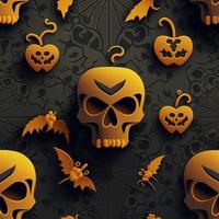 Halloween-themed digital paper and patterns Images of digital paper and patterns that feature pumpkin motifs photo