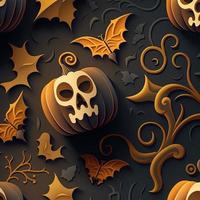 Halloween-themed digital paper and patterns Images of digital paper and patterns that feature pumpkin motifs photo