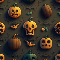 Halloween-themed digital paper and patterns Images of digital paper and patterns that feature pumpkin motifs photo