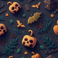 Halloween-themed digital paper and patterns Images of digital paper and patterns that feature pumpkin motifs photo