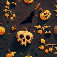 Halloween-themed digital paper and patterns Images of digital paper and patterns that feature pumpkin motifs photo