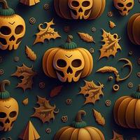 Halloween-themed digital paper and patterns Images of digital paper and patterns that feature pumpkin motifs photo