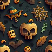 Halloween-themed digital paper and patterns Images of digital paper and patterns that feature pumpkin motifs photo