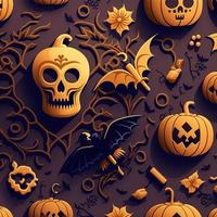 Halloween-themed digital paper and patterns Images of digital paper and patterns that feature pumpkin motifs photo