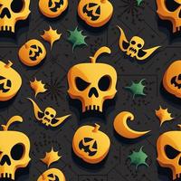 Halloween-themed digital paper and patterns Images of digital paper and patterns that feature pumpkin motifs photo