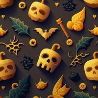 Halloween-themed digital paper and patterns Images of digital paper and patterns that feature pumpkin motifs photo