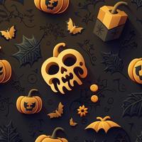 Halloween-themed digital paper and patterns Images of digital paper and patterns that feature pumpkin motifs photo