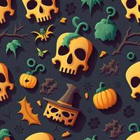 Halloween-themed digital paper and patterns Images of digital paper and patterns that feature pumpkin motifs photo