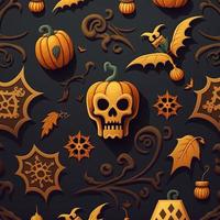 Halloween-themed digital paper and patterns Images of digital paper and patterns that feature pumpkin motifs photo