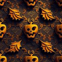 Halloween-themed digital paper and patterns Images of digital paper and patterns that feature pumpkin motifs photo