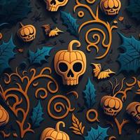 Halloween-themed digital paper and patterns Images of digital paper and patterns that feature pumpkin motifs photo