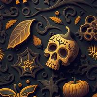 Halloween-themed digital paper and patterns Images of digital paper and patterns that feature pumpkin motifs photo