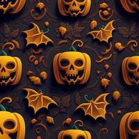Halloween-themed digital paper and patterns Images of digital paper and patterns that feature pumpkin motifs photo