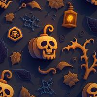 Halloween-themed digital paper and patterns Images of digital paper and patterns that feature pumpkin motifs photo