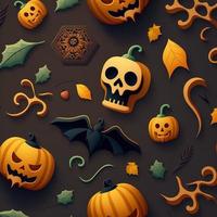 Halloween-themed digital paper and patterns Images of digital paper and patterns that feature pumpkin motifs photo