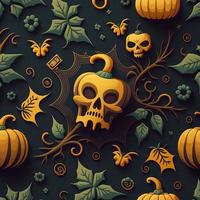 Halloween-themed digital paper and patterns Images of digital paper and patterns that feature pumpkin motifs photo