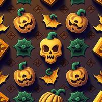 Halloween-themed digital paper and patterns Images of digital paper and patterns that feature pumpkin motifs photo