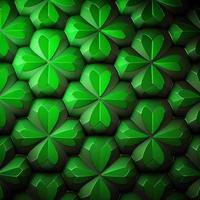 ST Patrick's day green background clover leaf bokeh lights defocused for ST Patrick's day celebration design background,Three Leaf Clover Pattern photo