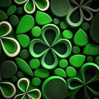 ST Patrick's day green background clover leaf bokeh lights defocused for ST Patrick's day celebration design background,Three Leaf Clover Pattern photo