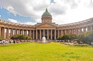 calle. petersburgo, rusia - 20 de agosto de 2022 catedral de kazán foto