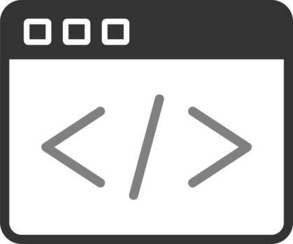 Web Coding Vector Icon
