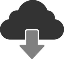 Cloud  download Vector Icon