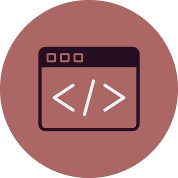 icono de vector de codificación web